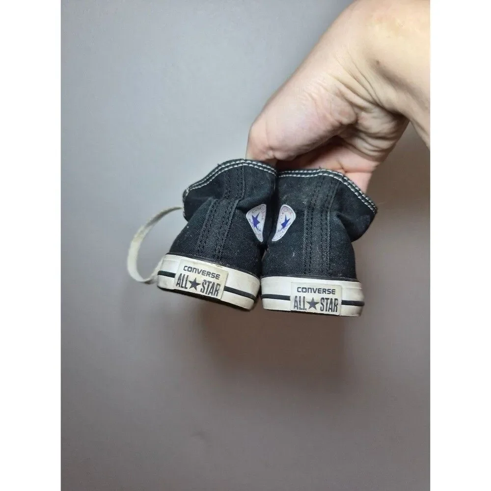 Converse Kids Black and White High-Top Sneakers 7